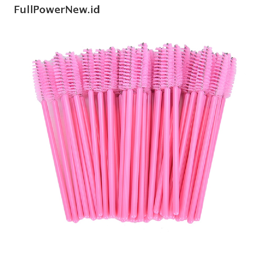 Power 50Pcs Sikat Bulu Mata Sekali Pakai Alat Makeup Kosmetik Maskara Wands Aplicator, ID