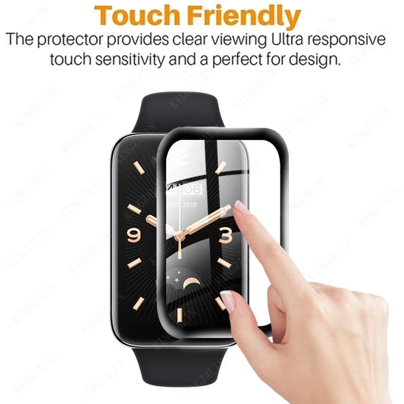 Film Pelindung Xiaomi mi band 7pro Screen Protector Full Cover Proetction Untuk mi Band6 5 4 Soft Glass Aksesoris