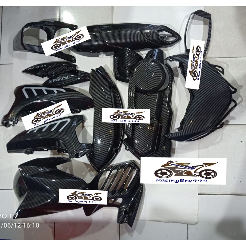 cover tutup carbon full bodi paket set  yamaha nmax new zoro pnp