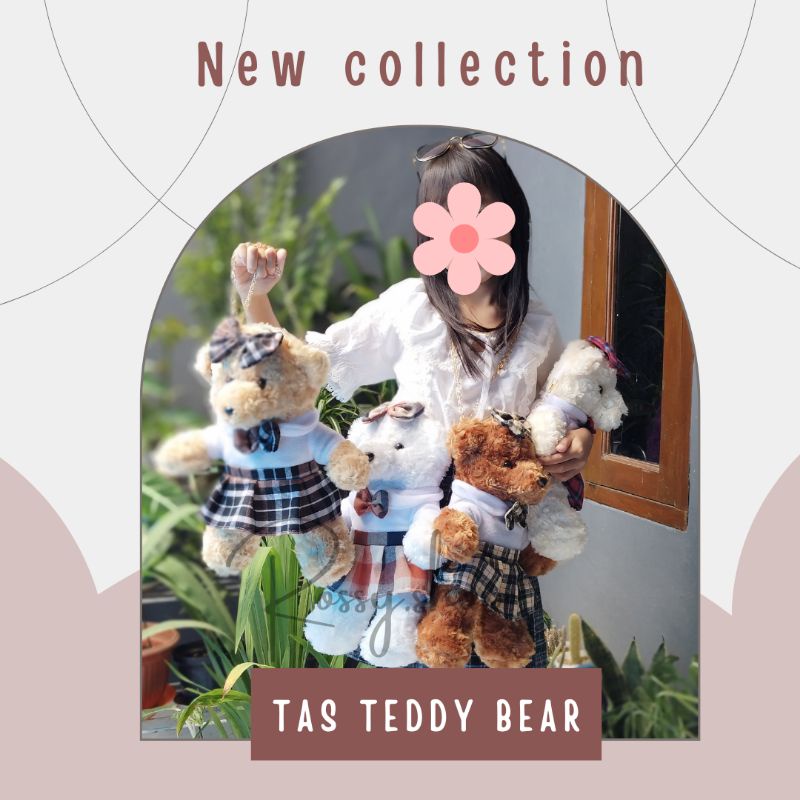 Tas Boneka teddy bear/tas teddy bear school/tas boneka