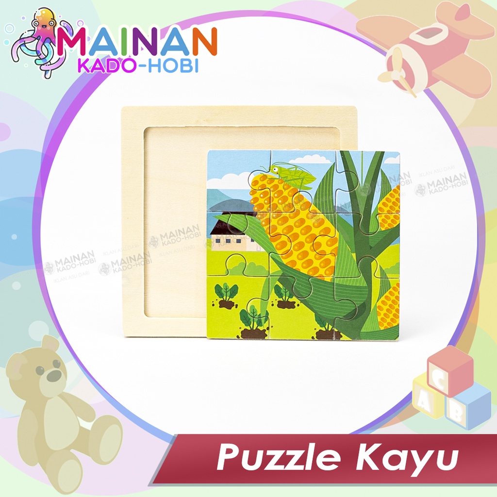 MAINAN ASAH OTAK SUSUN WOODEN PUZZLE TOYS ANAK LAKI PEREMPUAN