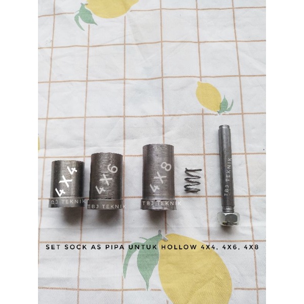 satu set sock pipa as drat roda sliding 4x4 4x6 4x8