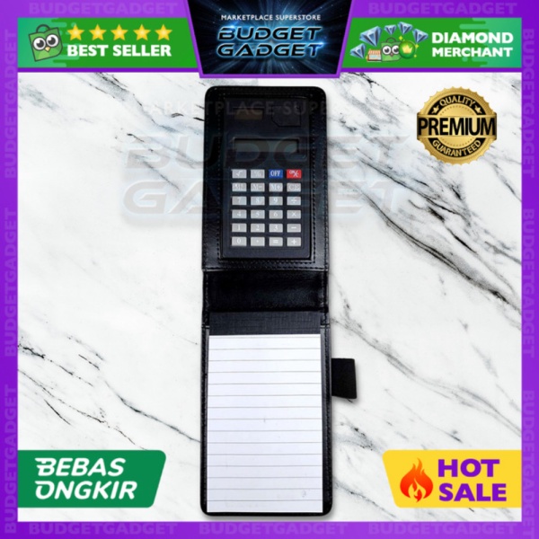 

Promo Buku Catatan Binder Note Cover Kulit with Kalkulator - hitam kecil Limited
