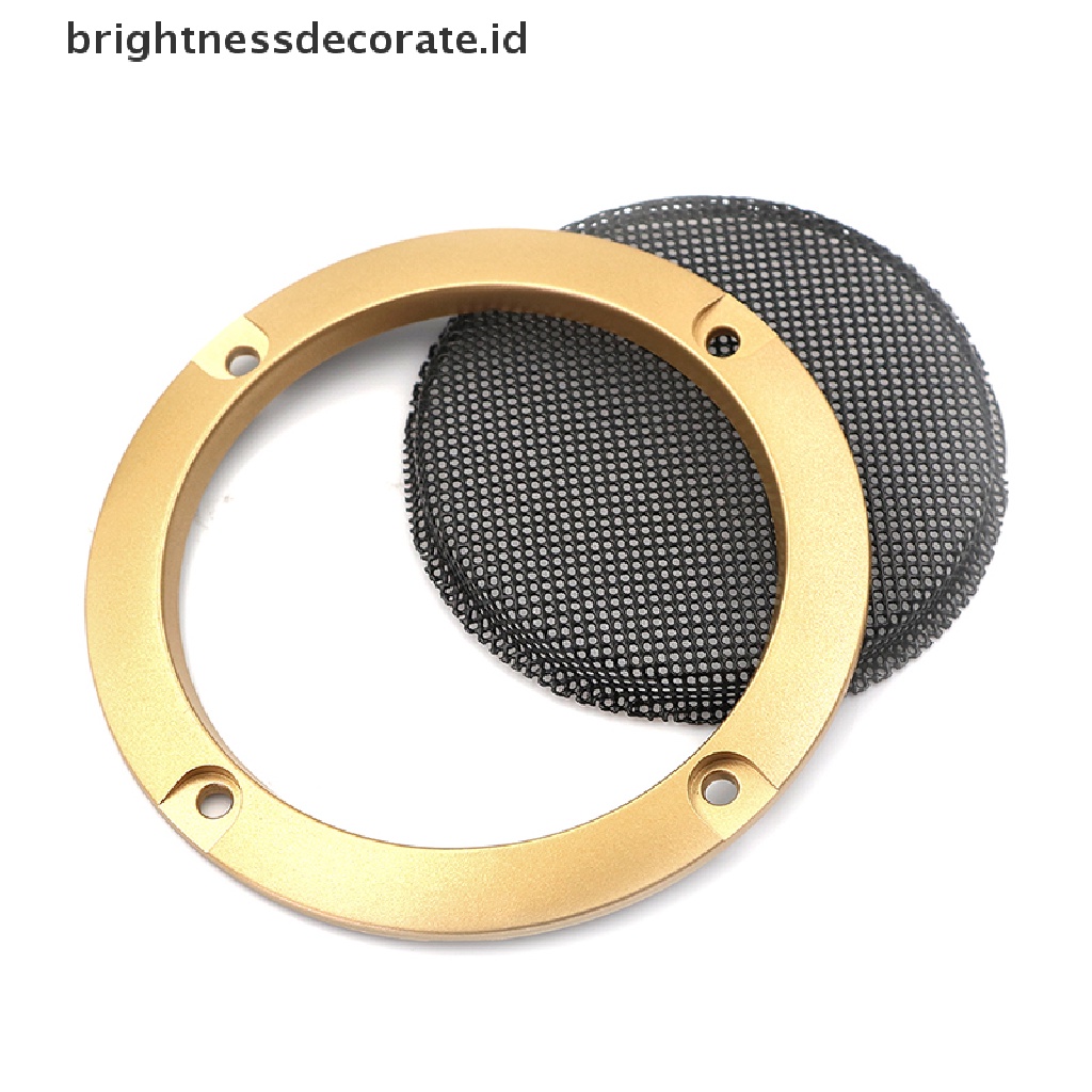 [Birth] Cover speaker Audio 3inci Lingkaran Hias metal mesh grille 2pcs [ID]