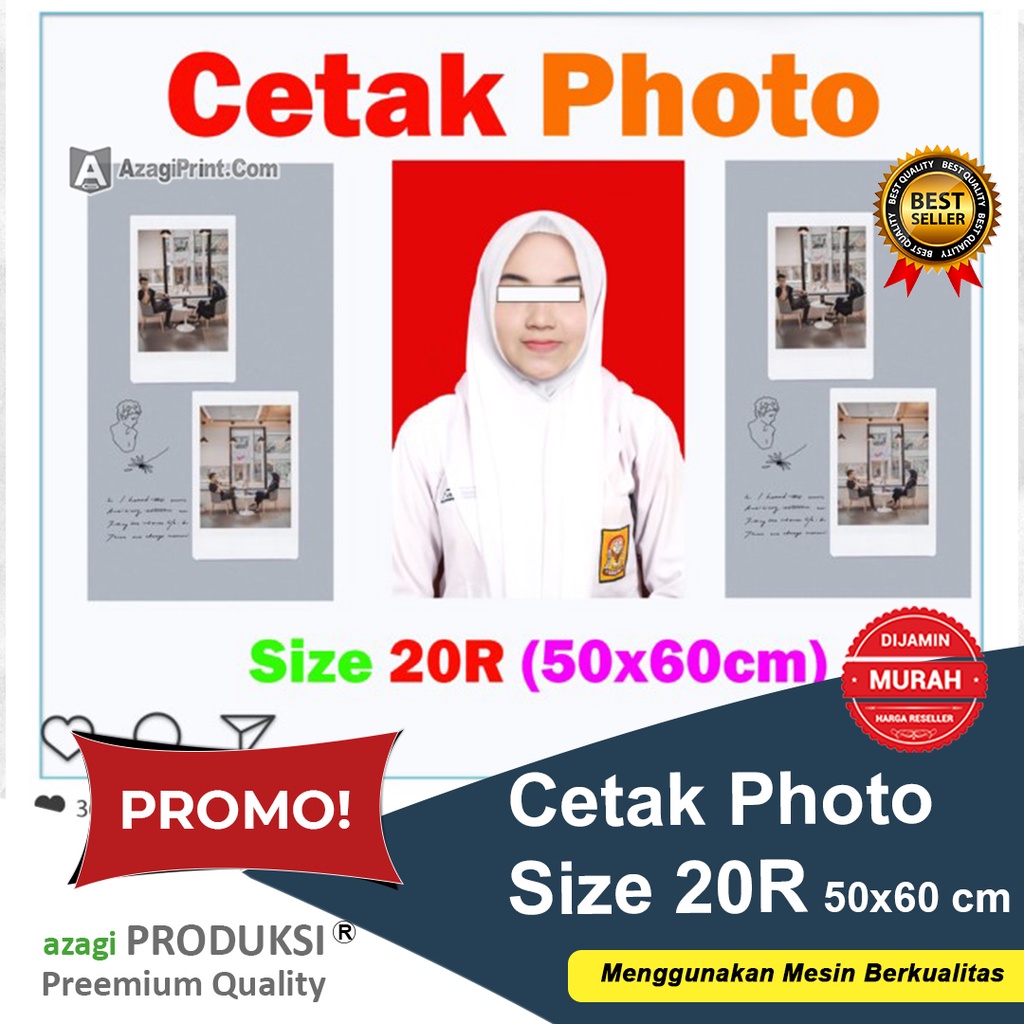 Cetak Foto 20R (50x60cm) Free Laminasi