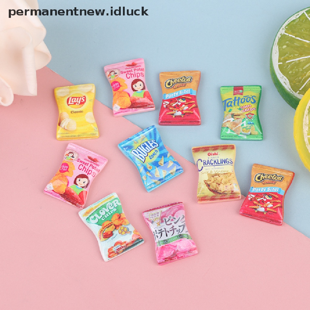 [luckypermanentnew] 10pcs 1: 12 1: 6rumah Boneka Miniatur Simulasi Permen Boneka Aksesoris Dapur [ID]