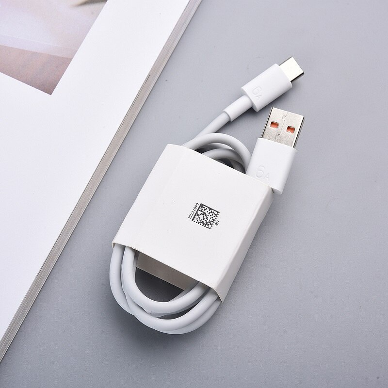 Charger 66W US Fast Charge Adapter 6A SuperCharge USB Type-C Kabel Untuk Handphone iPhone