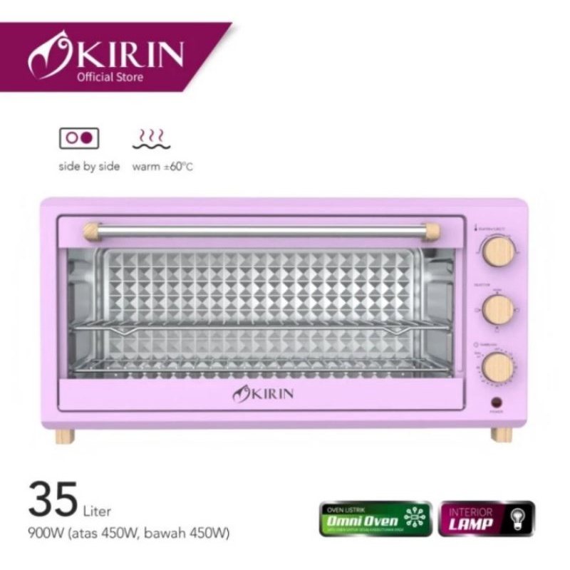 Oven Listrik Kirin 35 Liter Omni oven KBO 350WB Kirin Beauty Oven