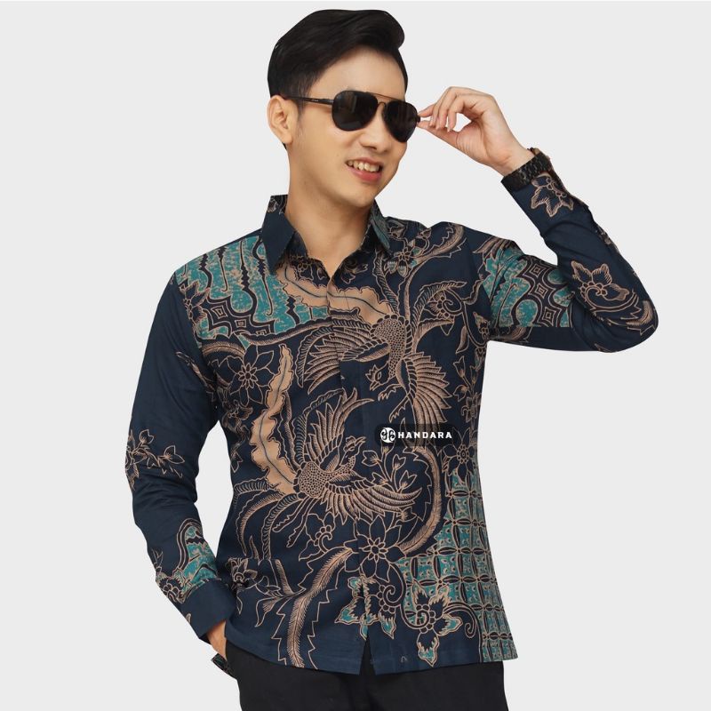 KEMEJA BATIK MODERN SLIMFIT PANJANG BAHUN KATUN HALUS FULL FURING HALUS