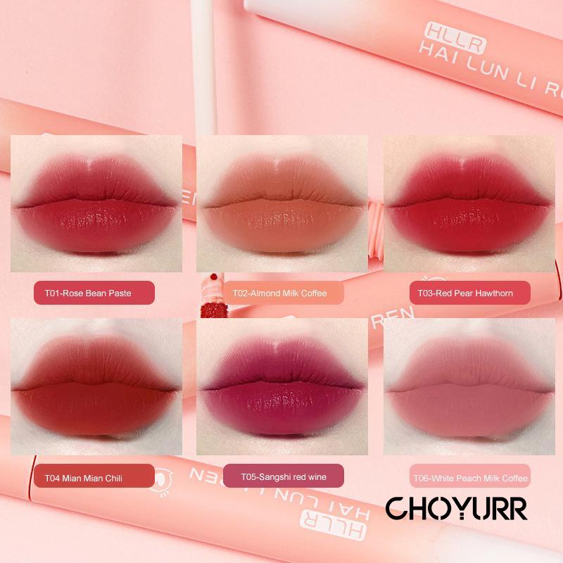 【COD】Lip Glaze Velvet Matte Lip Tint / Lip Glaze Velvet Matte Tekstur Halus Cerah Nyaman Dan Lembap Di Bibir Tahan Lama Dan Anti Air Lipstik-CH