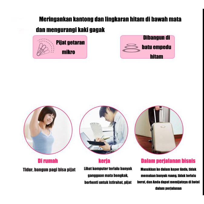 Face Lift and Eye Mini Massage Pen / Pena Pijat -Pena pijat dengan pola untuk menghilangkan stres