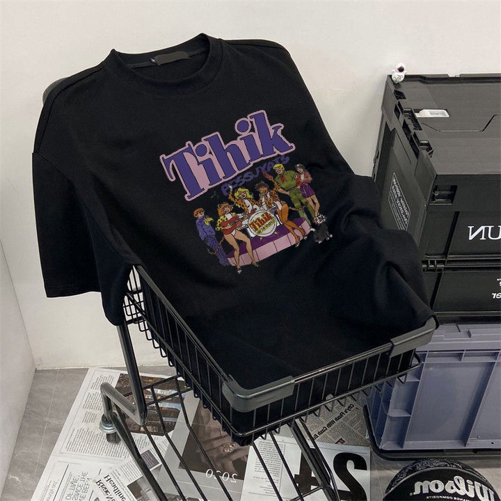 RDGF official shop/kemeja leher bulat/kaos murah/kaos cotton/kaos kekinian/atasan kaos/Kaos pria/baju kaos oversize/kaos t shirt oversize/kaos hitam oversize/PRIA &amp; WANITA (UNISEX)