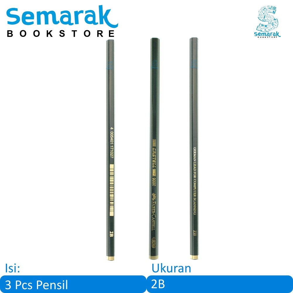 

Faber Castell 9000 Pensil 2B [3 Pcs]
