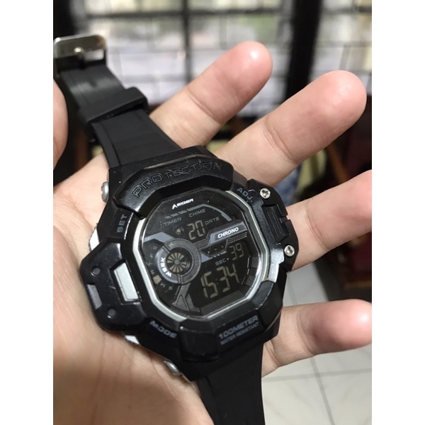 jam tangan eiger n830 jam only pernah ganti tali (preloved)