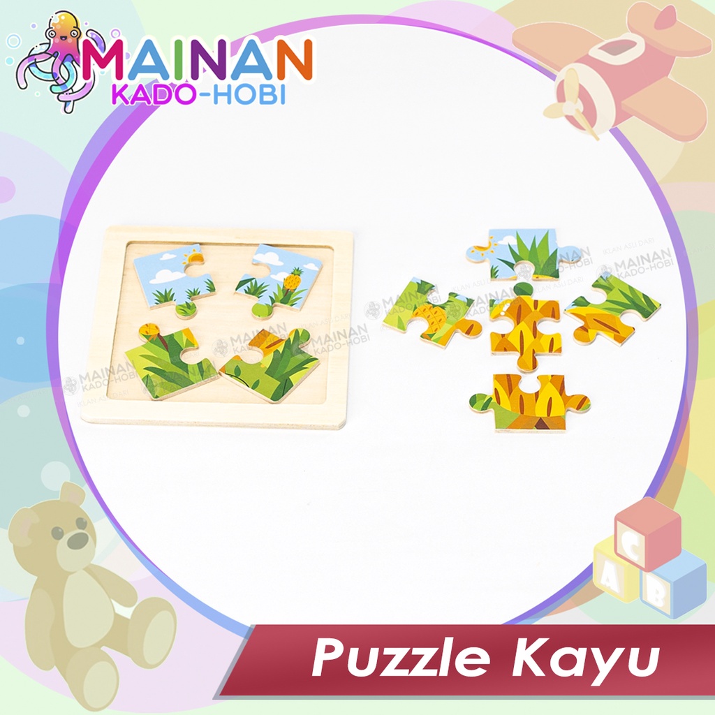 HADIAH ULANG TAHUN ANAK MAINAN PREMIUM WOODEN PUZZLE TOYS