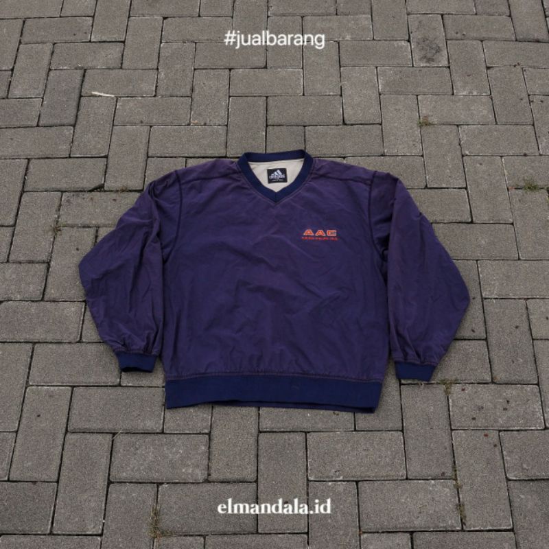 Adidas Athletic Vneck Windbreaker