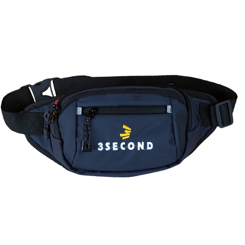 WAISTBAG 3SECOND TAS SLEMPANG TAS PINGGANG NAVY DAN HITAM