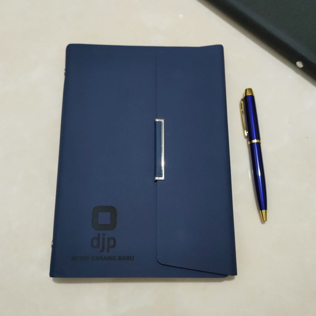 Notebook Binder HS-AG02 Agenda Kulit 6 Ring | Buku Catatan Diary Kuliah Kerja Cover Kulit Uk A5