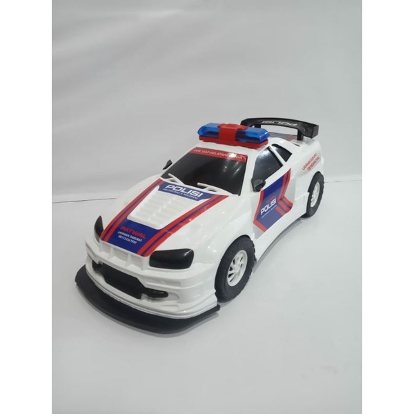 Mainan Mobil Polisi Dorong Besar Menggunakan Mesin