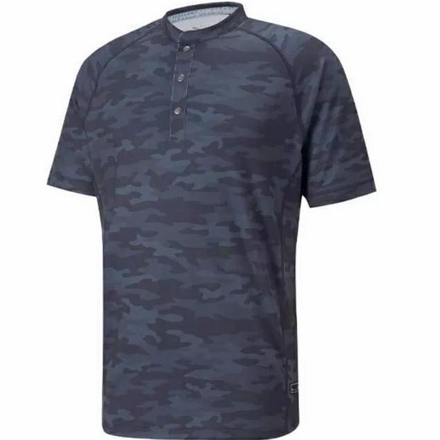 ORIGINAL Baju golf pria Puma Golf EGW Cloudspun Mat Henley Men's Original