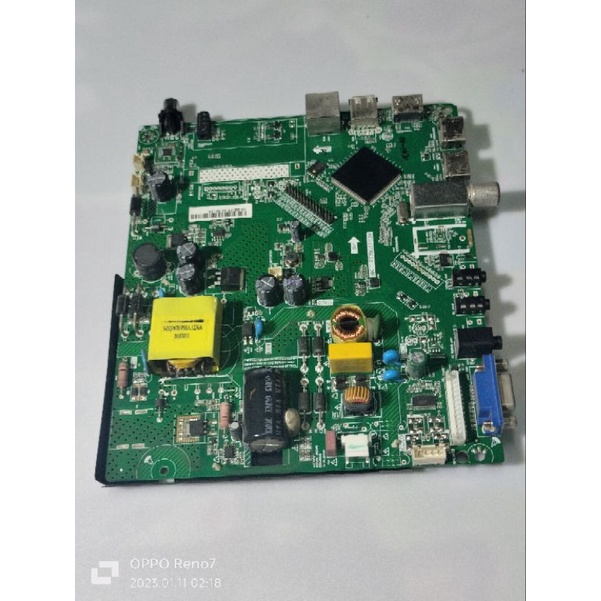 MB - MAINBOARD - MESIN TV LED AKARI LE-32V99SM - LE 32V99SM