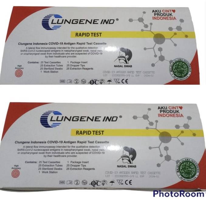 Promo Lungene Merah Antigen Nasal isi 25 pcs Original PT Taishan Indonesia