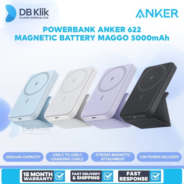 Powerbank Anker 622 Magnetic Battery MagGo 5000mAh MagSafe-ANKER A1611