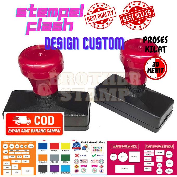 

HARGA DISKON STEMPEL CUSTOM / 22X55 mm / OTOMATIS TINTA /BISA 2 WARNA