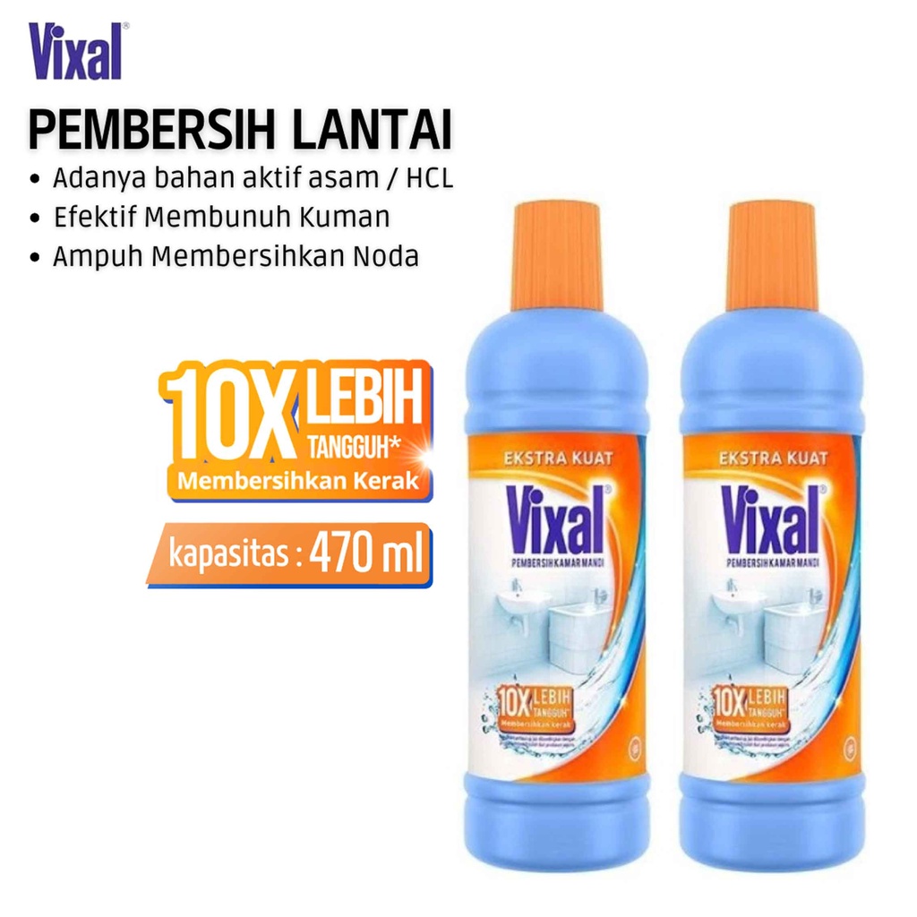 Vixal Pembersih Toilet/ Vixal Orange 470ml/ Pembersih kamar mandi