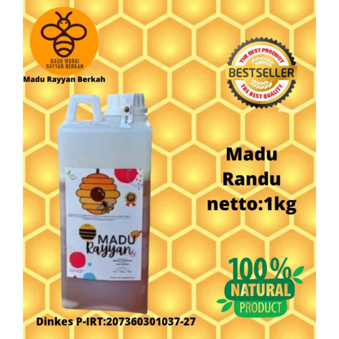 

Madu Bunga Randu Kemasan 500gr dan 1kg berat bersih madu