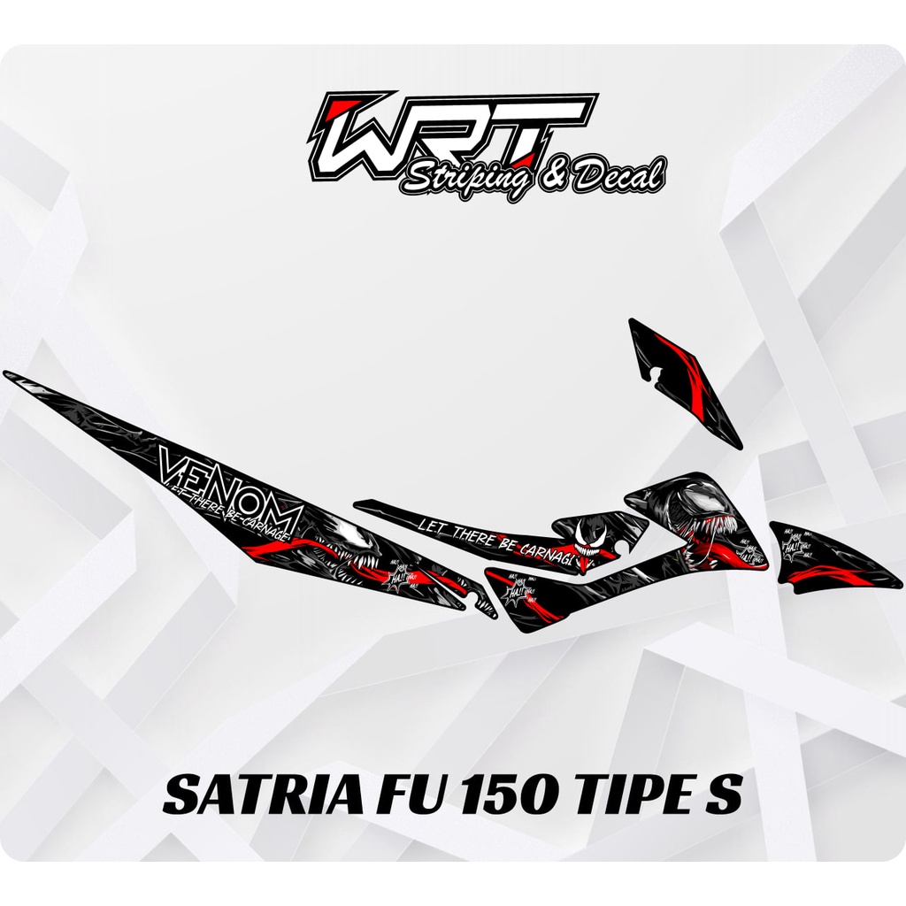 Striping Satria FU Tipe S-Stiker Decal Satria FU 150 Tipe S Venom
