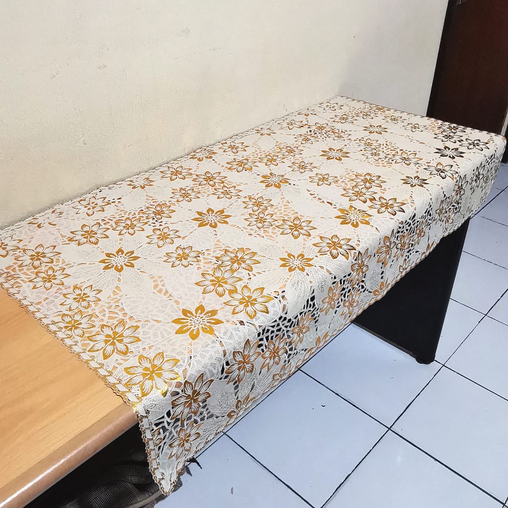 KUP - COD MURAH TAPLAK MEJA TAMU D3 PERSEGI PANJANG  ANTI AIR 60 X 100 CM D3