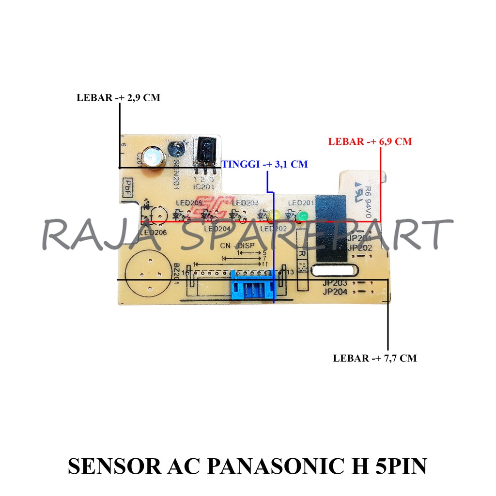 DISPLAY SENSOR/MODUL DISPLAY/SENSOR AC PANASONIC H 5 PIN