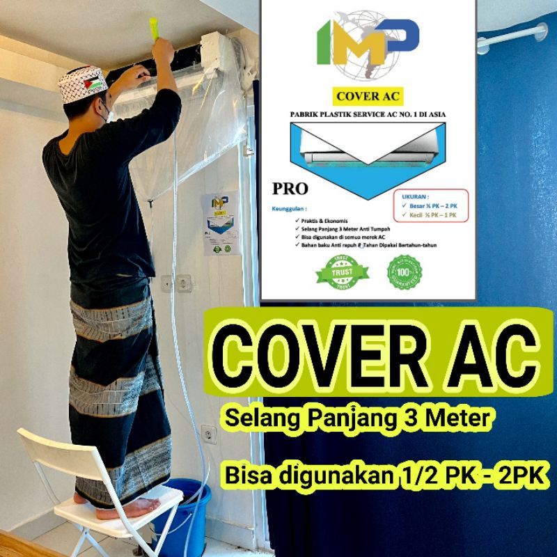 Pelastik cuci AC / Cover AC 1/5 PK SAMPAI 2 PK BEST QUALITY 3 M SLANG
