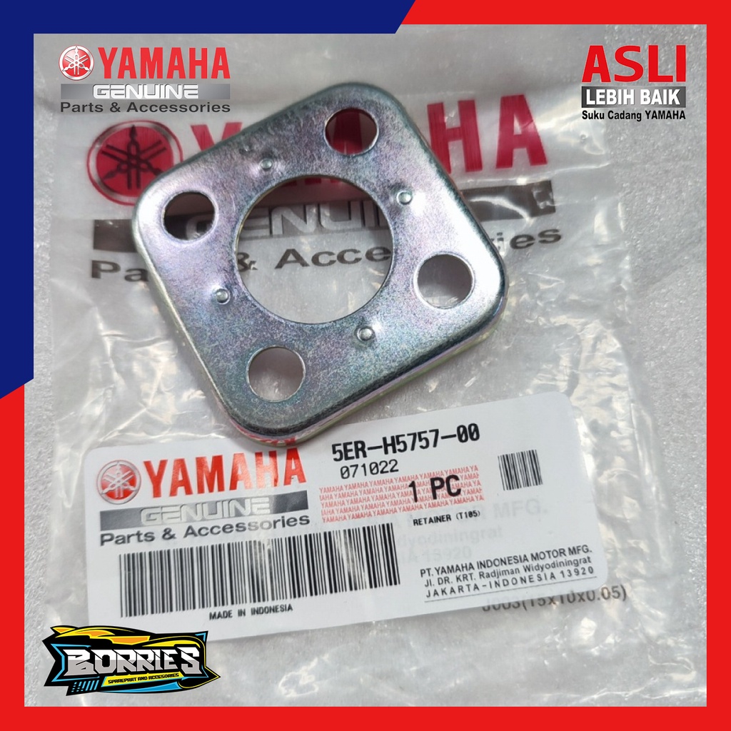 RETAINER PLAT PLAMPUNG TANGKI BENSIN MIO SPORTY ATAU SMILE ORIGINAL 5ER-H5757-00