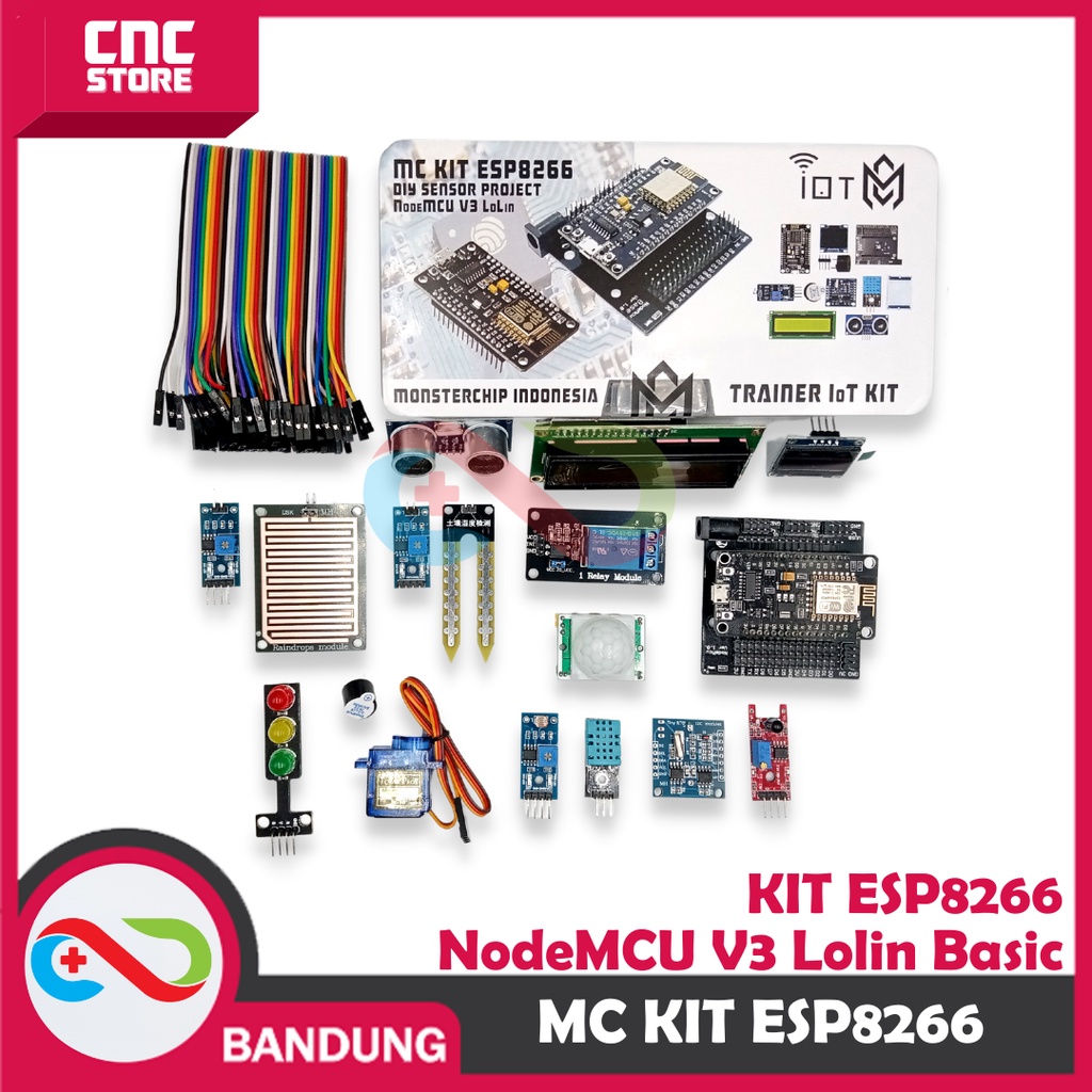 MC KIT ESP8266 NODEMCU V3 LOLIN BASIC IoT KIT PEMBELAJARAN