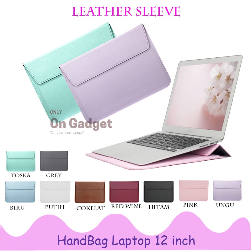 Samsung Tab S7 FE 5G 12.4 Leather Sleeve Horizontal Sarung Bag Tablet