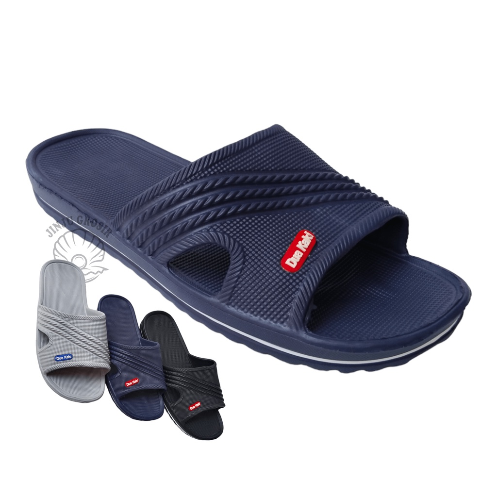 Sandal Pria Sendal Slop Laki Laki Casual Kekinian Sandal Slide Terbaru Ukuran Jumbo Bigsize 40 41 42