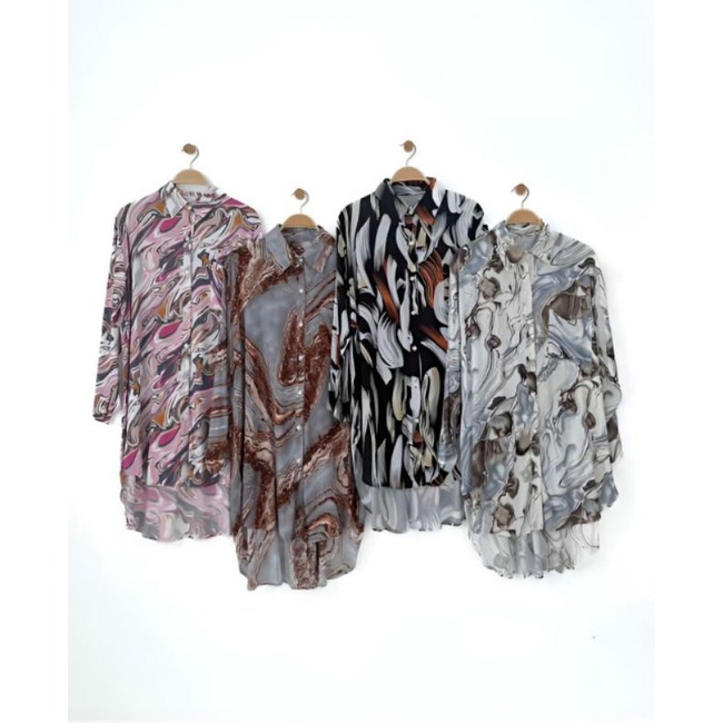 TUNIK RAYON MOTIF ABSTRAK