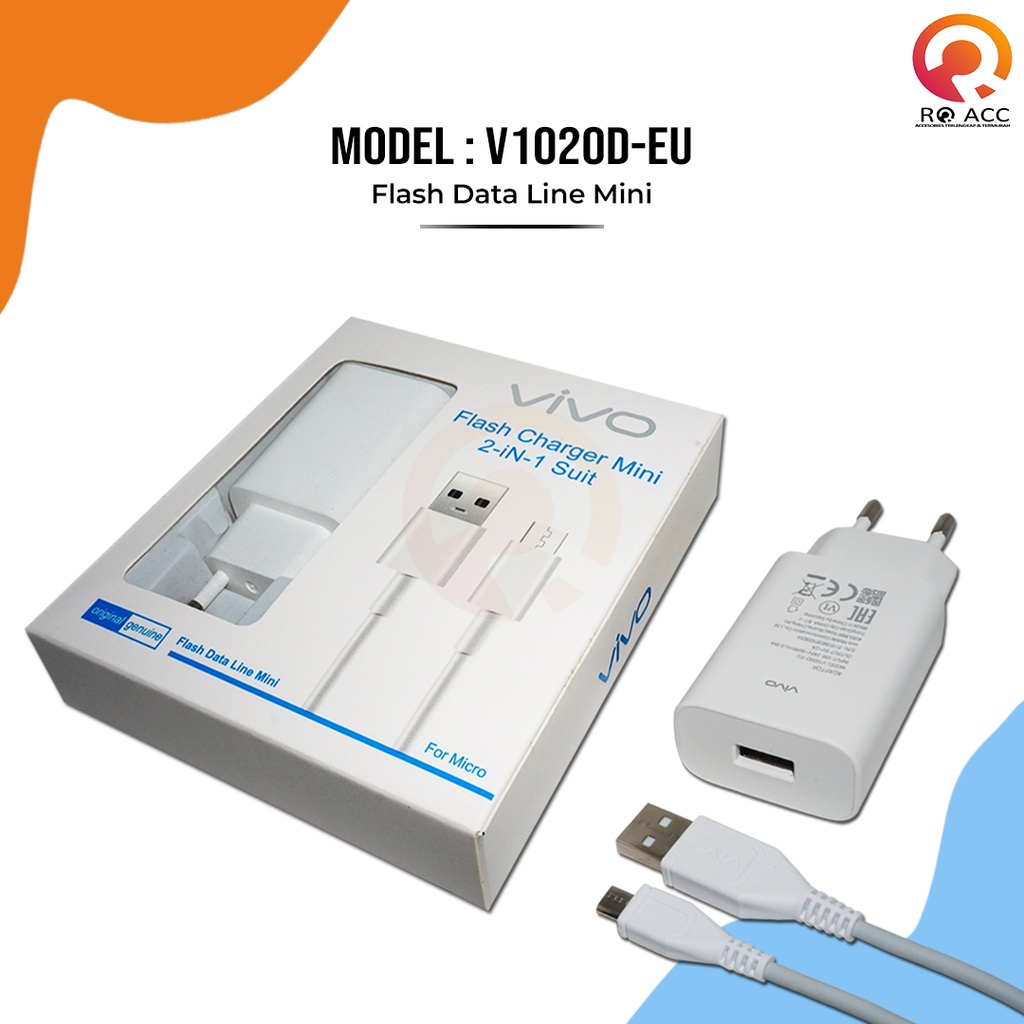 [RO ACC] V1020D NEW CHARGER VIVO V9 V11 V11 PRO ORIGINAL PLUS PACKING