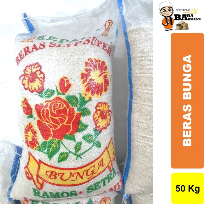 

BERAS SETRA RAMOS CAP BUNGA - 25KG/50KG - 25 Kg Premium