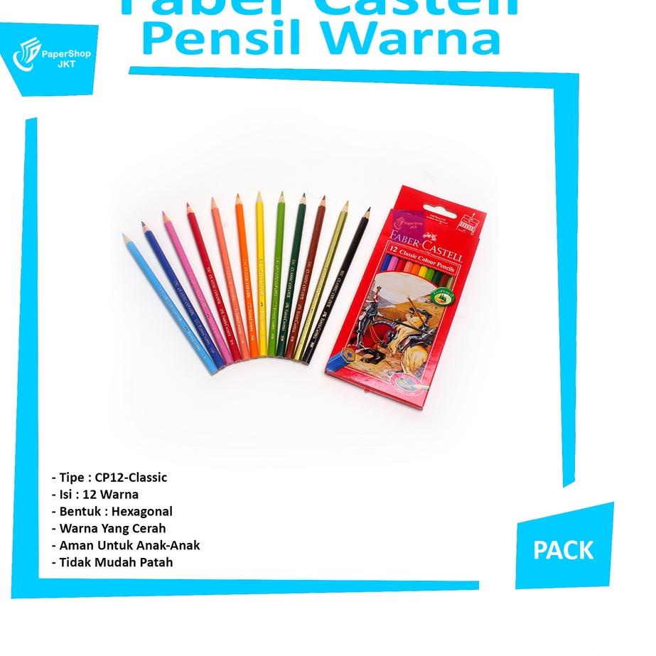 

Best ペ FABER CASTELL - Pensil Warna CP Classic 12L Panjang - Set