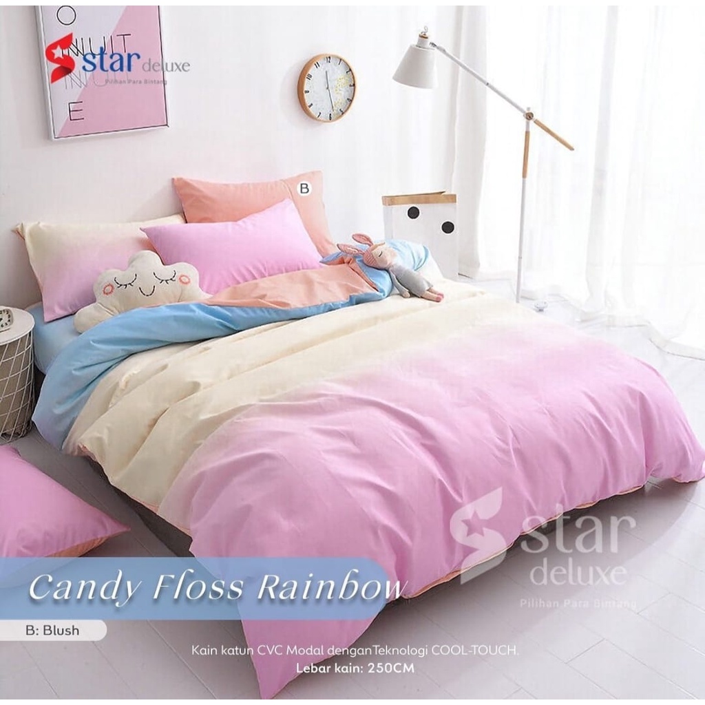 Sprei Motif 140x200 Katun asli anti geser