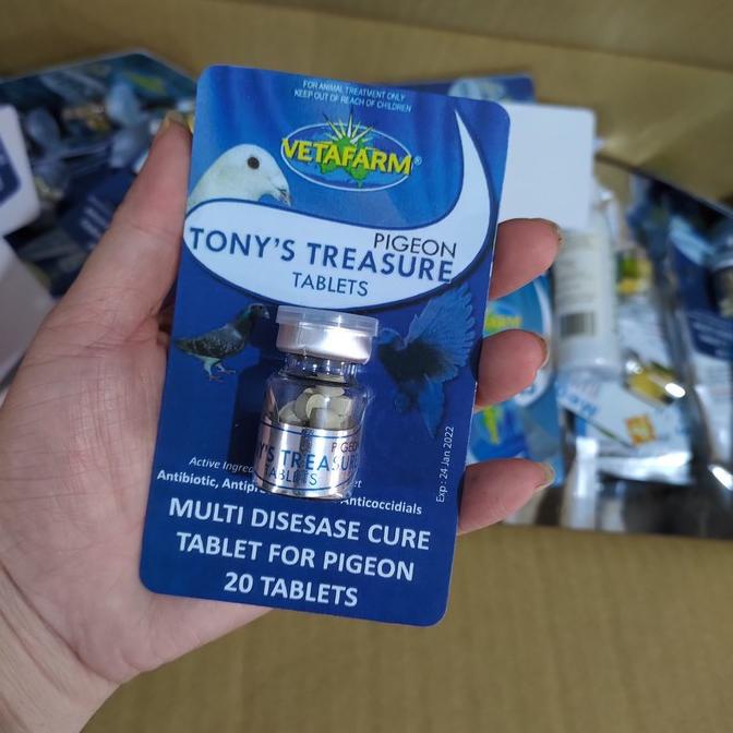 Vetafram Tony's Treasure Multi Disesase cure tablet Obat burung