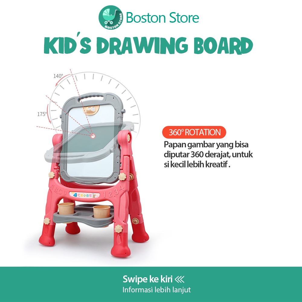 Bostonstore Papan Tulis Gambar / Drawing Board Papan Tulis / Anak dua Sisi Mainan Edukasi Drawing Board Import / Papan Tulis Gambar / Papan Tulis Gambar Anak / Papan Tulis Gambar Lcd / Papan Tulis Anak / Papan Tulis / Drawing Board / Drawing Board Anak