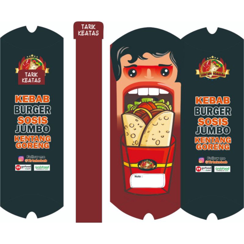 

Dus Kemasan Kebab Costom