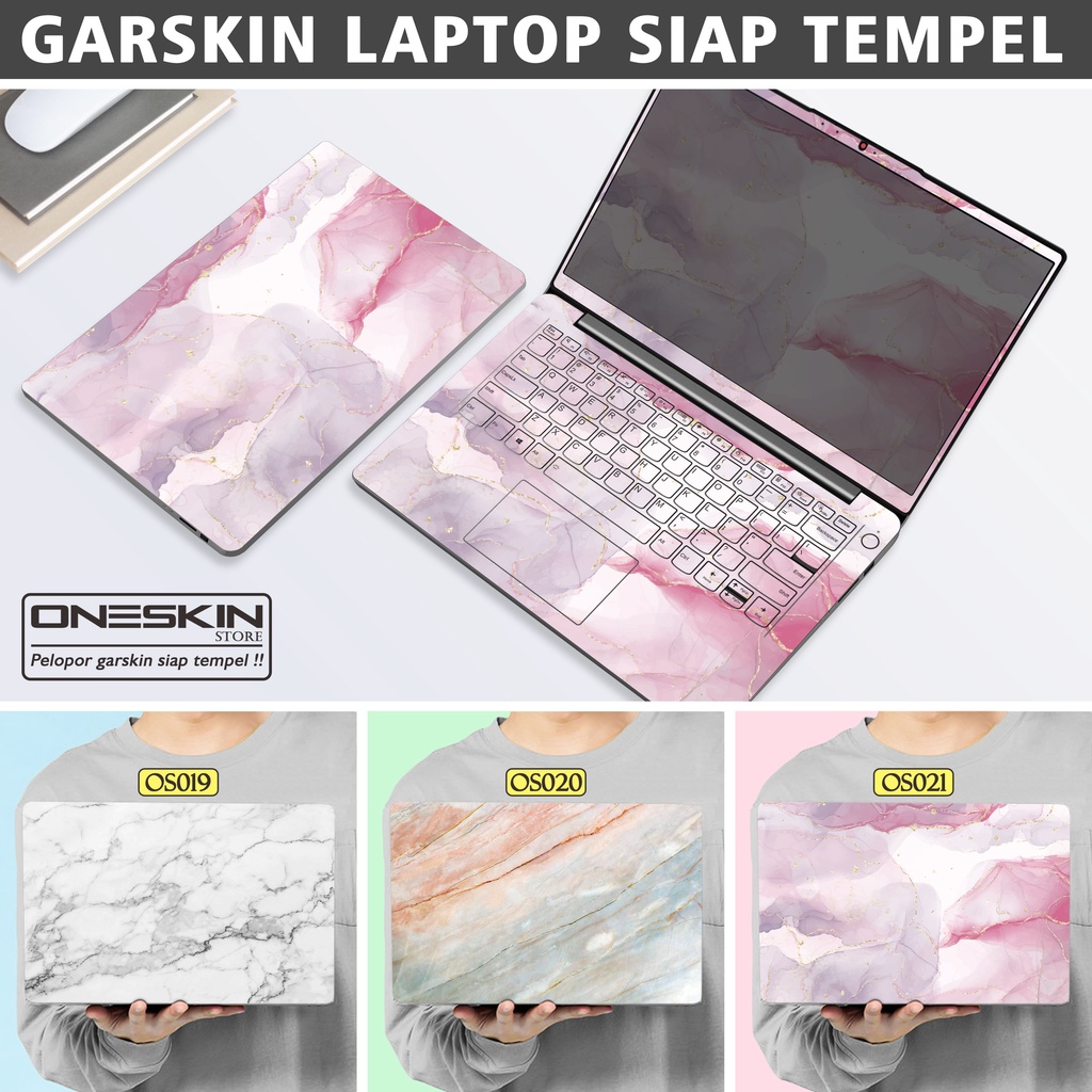 Garskin Sticker Laptop Protector Macbook Full Body Bottom Bezel Palmrest Skin Marble Unique