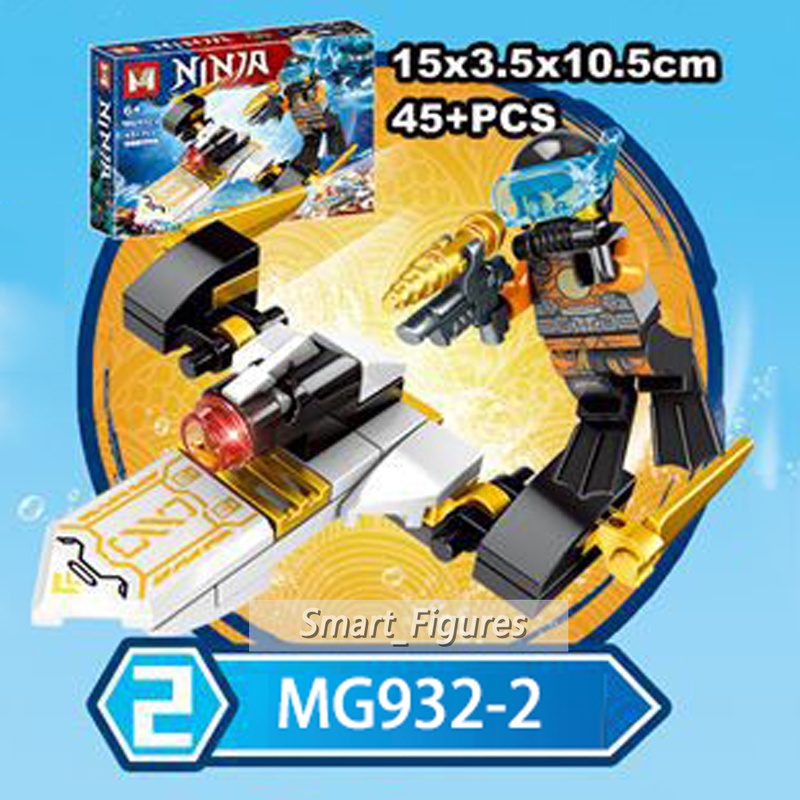 Minifigures Ninjago Masters of Spinjitzu Submarine Partikel Kecil Blok Bangunan Submarine Mainan Hadiah Bagged