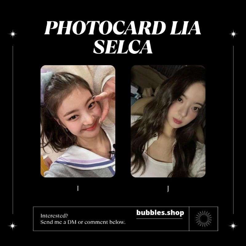 PHOTOCARD UNOFFICIAL LIA ITZY SELCA