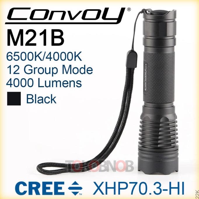 Convoy M21B Cree XHP70.3 HI 12-Group Flashlight - Senter LED